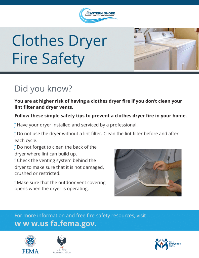 U.S. fire administration clothes dryer fire safety pdf